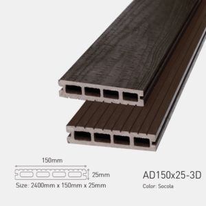Sàn gỗ AWood AD150x25-3D Socola