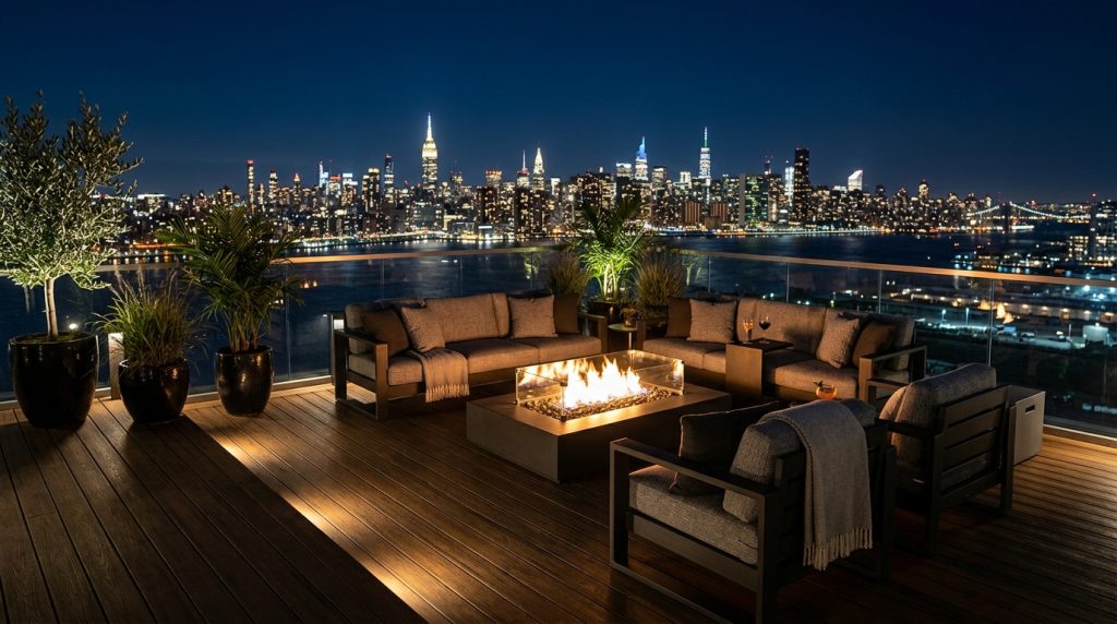 Tuyệt tác đêm đô thị: Khẳng định đẳng cấp thượng lưu với sàn gỗ nhựa penthouse