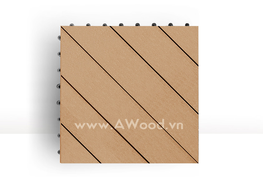 Vỉ gỗ nhựa DT04 màu gỗ
