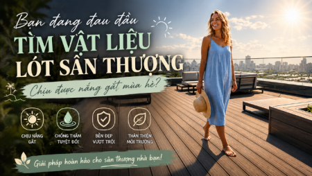 Bạn Đang Đau Đầu Tìm Vật Liệu Lót Sân Thượng Chịu Được Nắng Gắt Mùa Hè?