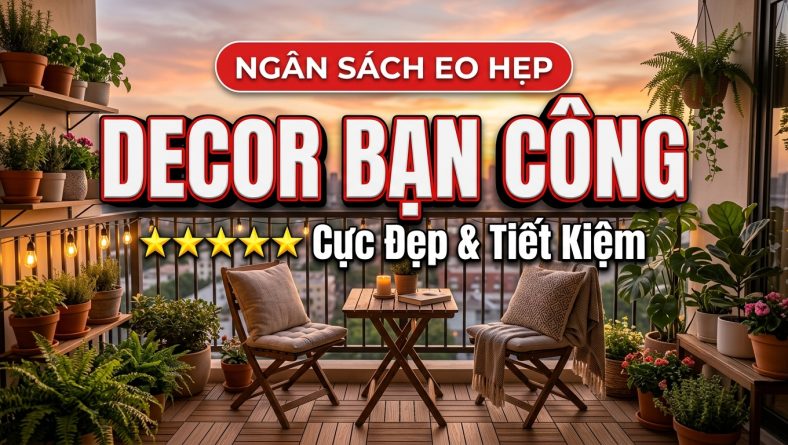 Làm sao để decor ban công cực đẹp với ngân sách eo hẹp 2026?