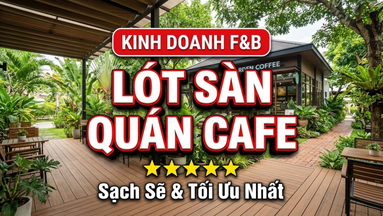 Giải pháp lót sàn quán cafe sân vườn tối ưu và sạch sẽ 2026