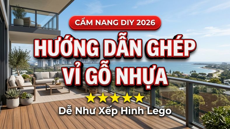 Hướng dẫn tự ghép vỉ gỗ nhựa AWOOD cực kỳ đơn giản tại nhà 2026