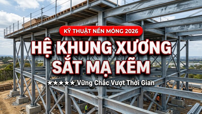 Hướng dẫn thiết kế hệ khung xương sắt mạ kẽm cho sàn ngoài trời vững chắc 2026
