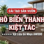 Chiêm ngưỡng quá trình cải tạo sân vườn bằng gỗ nhựa hoang sơ thành kiệt tác
