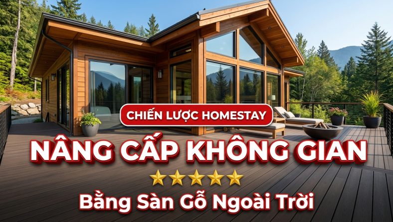 Nâng cấp không gian homestay bằng sàn gỗ ngoài trời