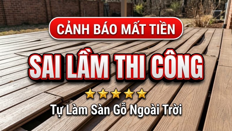 5 Sai lầm chết người khi tự thi công sàn gỗ ngoài trời khiến bạn mất tiền oan