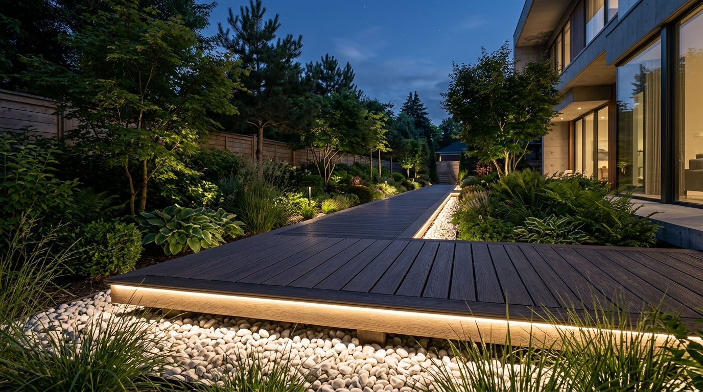 Lối đi sân vườn lót sàn AWOOD – Điểm nhấn hoàn hảo cho cảnh quan 4 Hiệu ứng Floating Pathway từ lối đi sân vườn lót sàn AWOOD