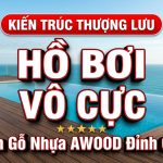 Thi công sàn gỗ nhựa cho hồ bơi vô cực sẽ thế nào?