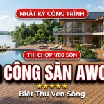 Nhật ký công trình: thi công sàn gỗ nhựa tại biệt thự ven sông 2026