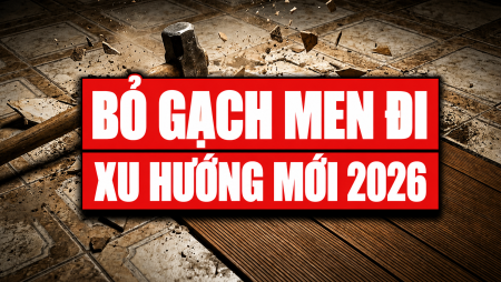 Bỏ gạch men lót sân đi: Xu hướng ngoại thất siêu VIP 2026