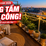 Trend decor ban công 2026: Bí mật nâng tầm không gian sống
