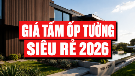 Giá tấm ốp tường gỗ nhựa ngoài trời: Bóc tách 3 bảng dự toán thi công siêu sốc 2026