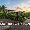 Cảnh sân vườn biệt thự sang trọng lát sàn gỗ nhựa ngoài trời cao cấp