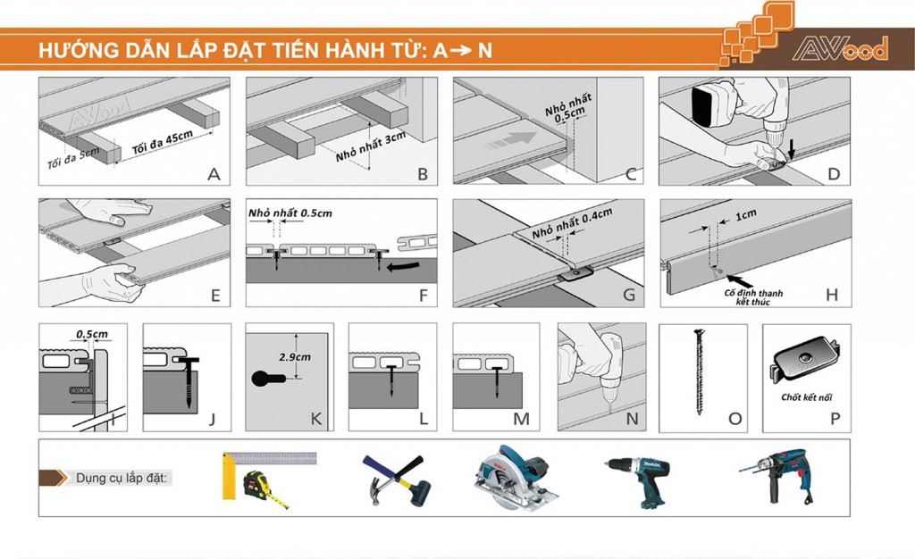 lắp đặt sàn gỗ awood