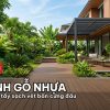 Sàn gỗ nhựa ngoài trời sang trọng tại hiên biệt thự